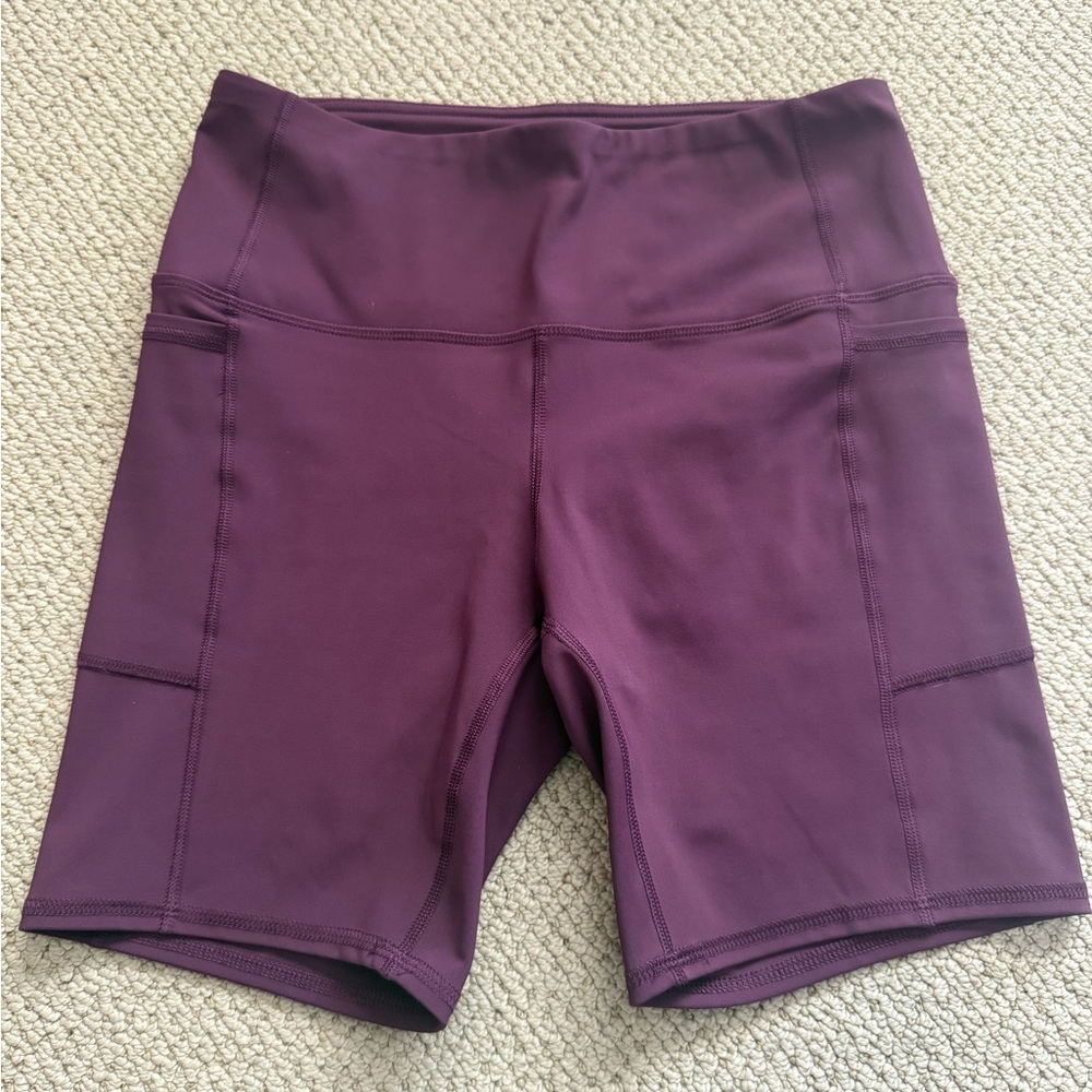 Women's Burgundy Bike Shorts